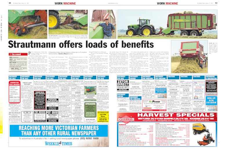 Weekly Times - Strautmann offers loads of benefits